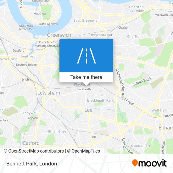 Bennett Park map