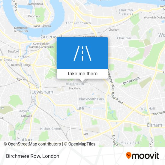 Birchmere Row map