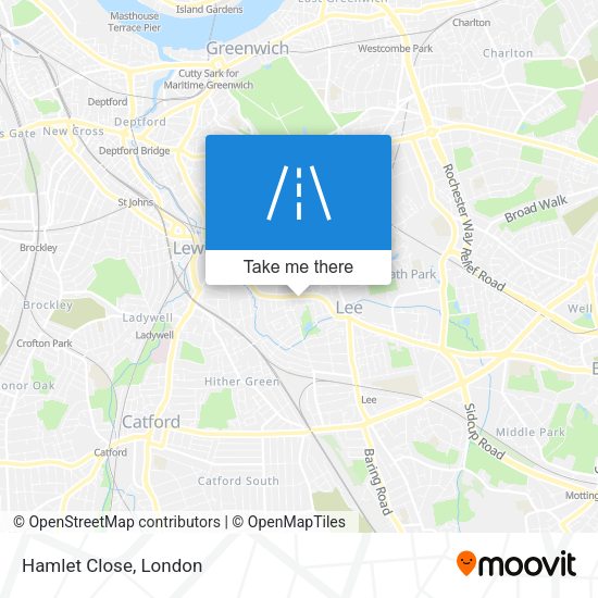 Hamlet Close map