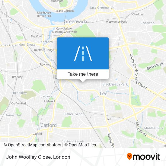 John Woolley Close map
