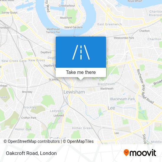 Oakcroft Road map
