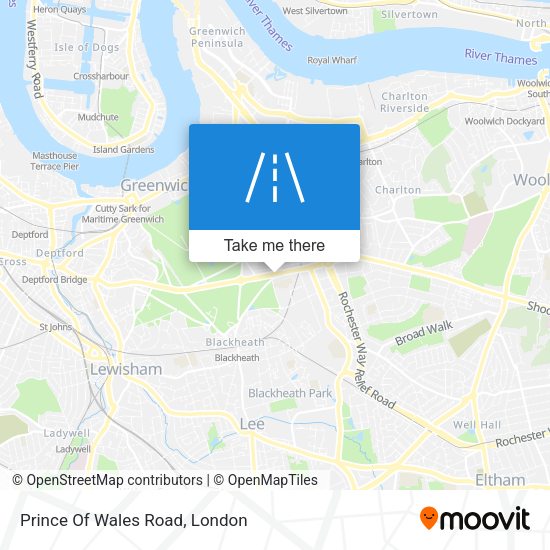 Prince Of Wales Road map