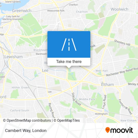 Cambert Way map