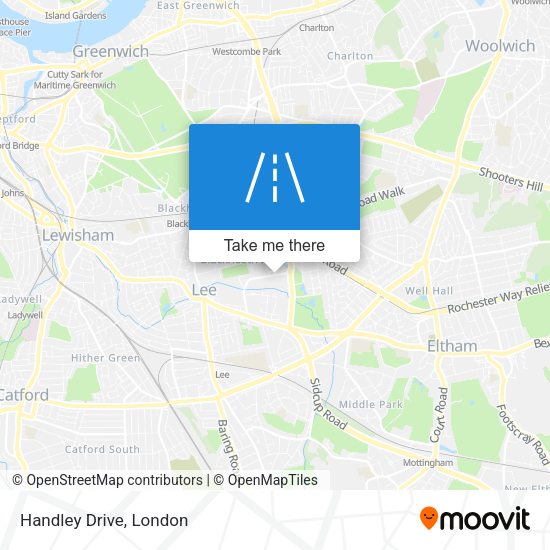 Handley Drive map