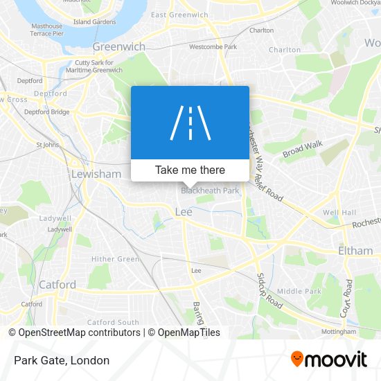 Park Gate map