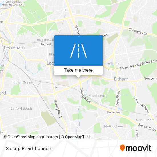 Sidcup Road map