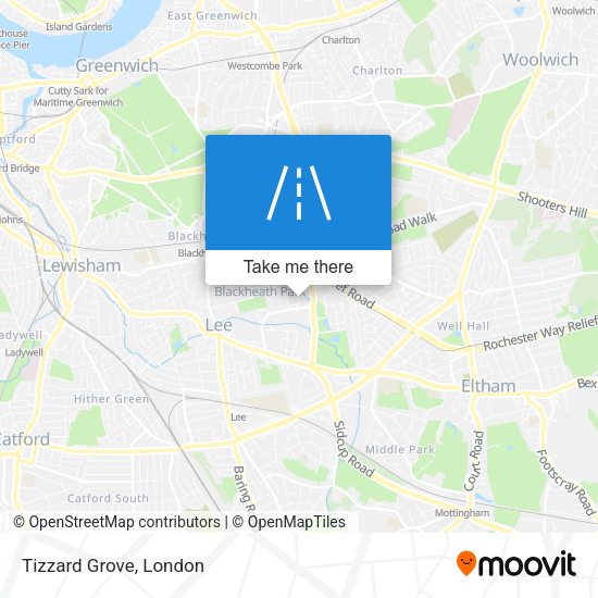 Tizzard Grove map