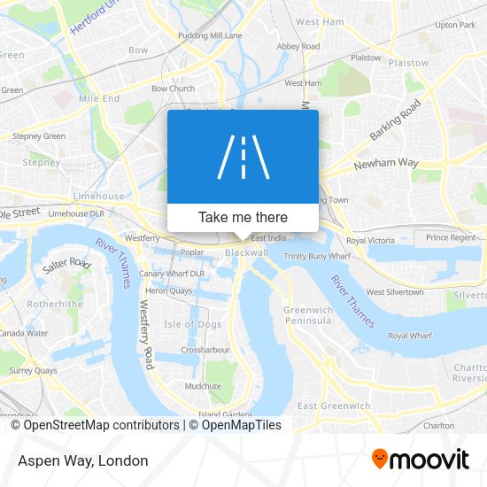 Aspen Way map