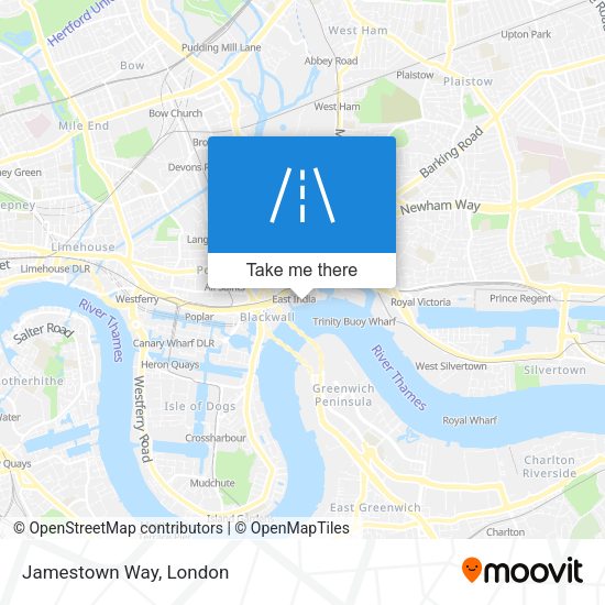 Jamestown Way map