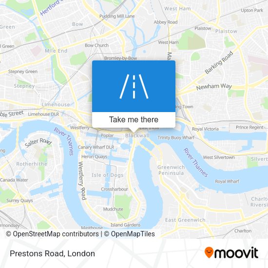 Prestons Road map