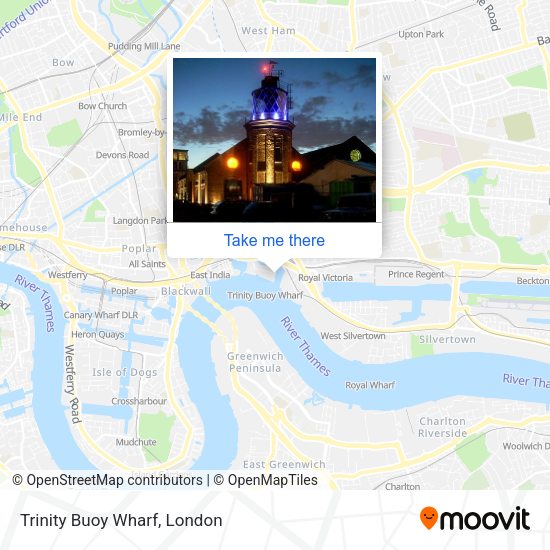 Trinity Buoy Wharf map