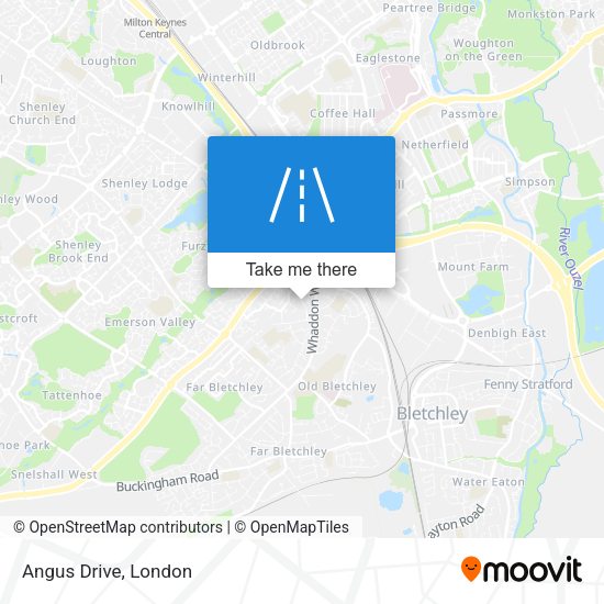 Angus Drive map