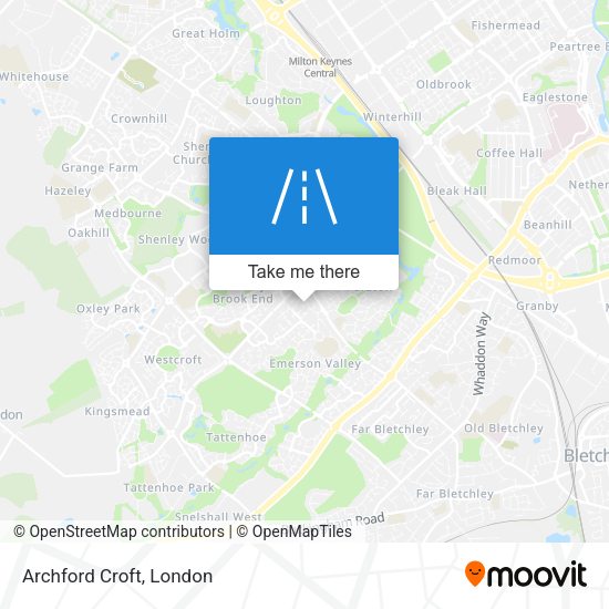 Archford Croft map