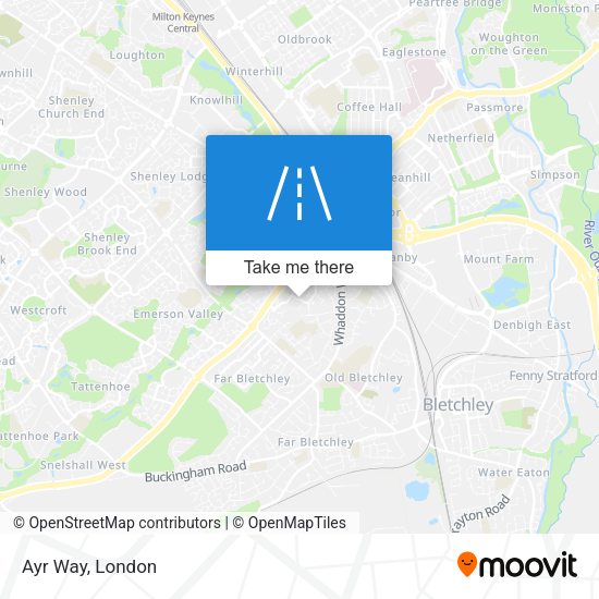 Ayr Way map