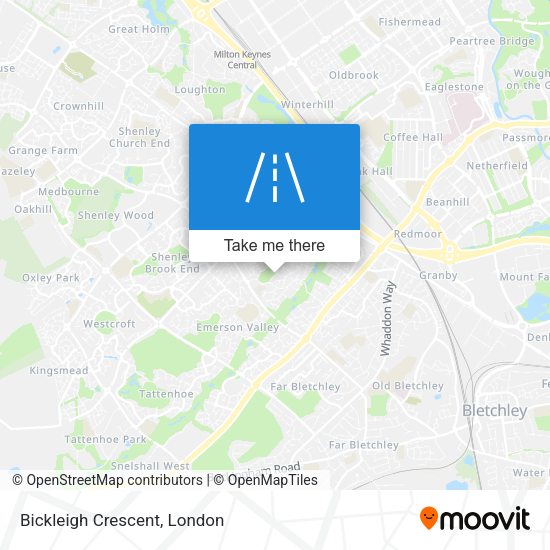 Bickleigh Crescent map