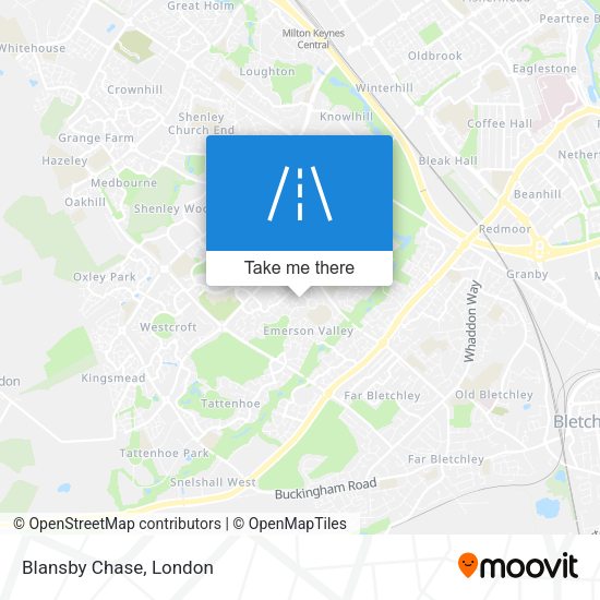 Blansby Chase map