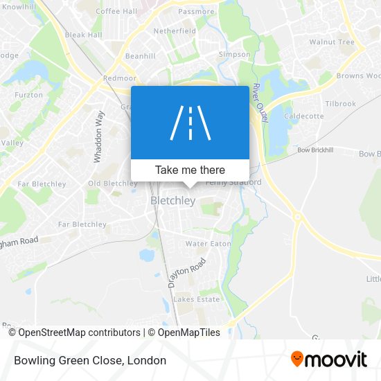 Bowling Green Close map