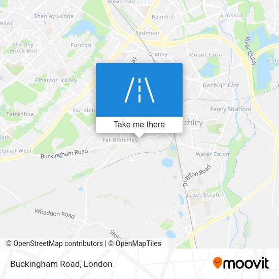 Buckingham Road map