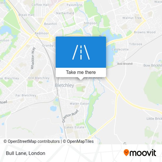 Bull Lane map