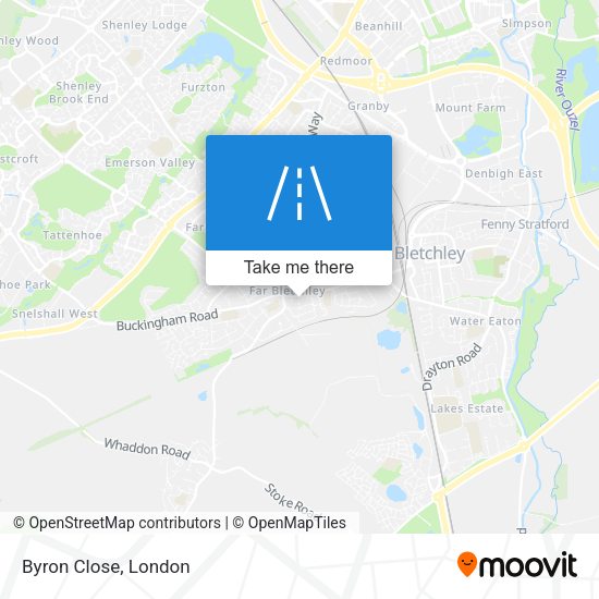 Byron Close map