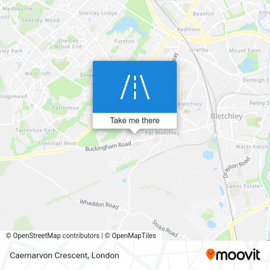 Caernarvon Crescent map