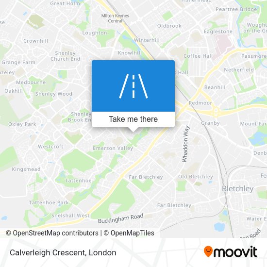 Calverleigh Crescent map