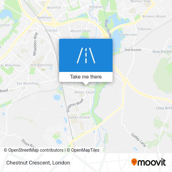 Chestnut Crescent map