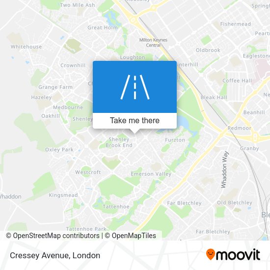 Cressey Avenue map