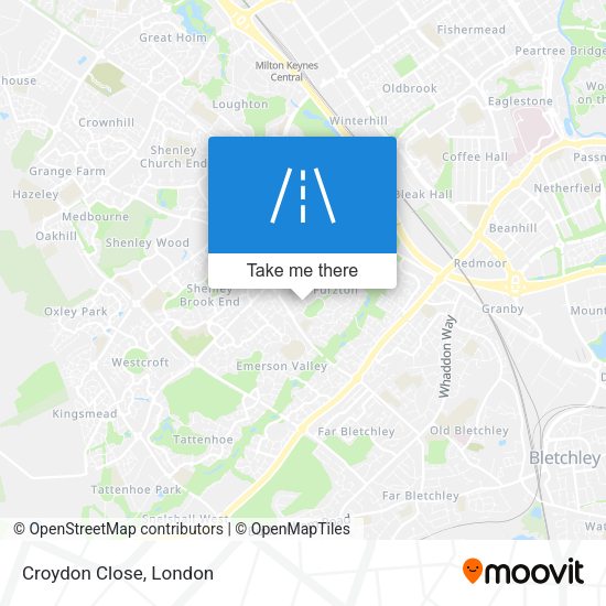 Croydon Close map
