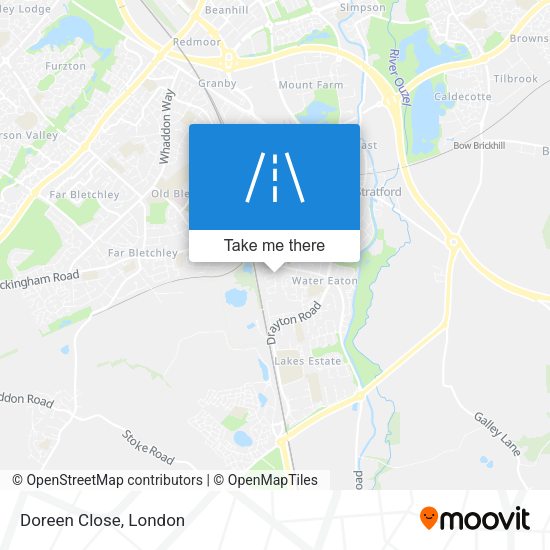 Doreen Close map
