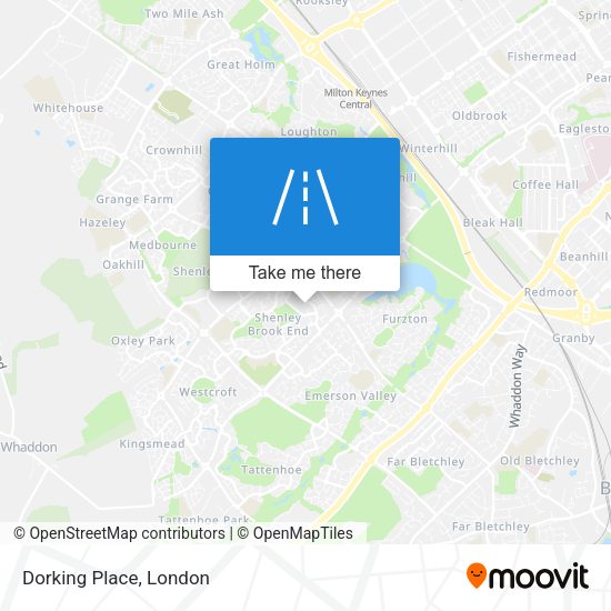 Dorking Place map