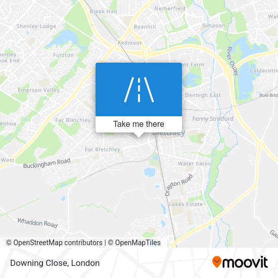 Downing Close map