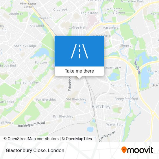 Glastonbury Close map