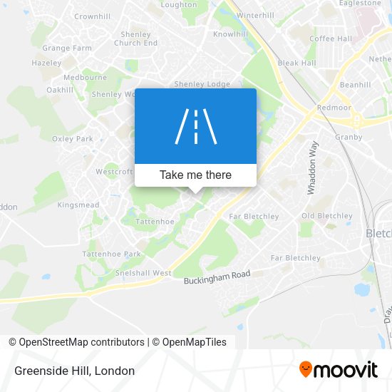 Greenside Hill map