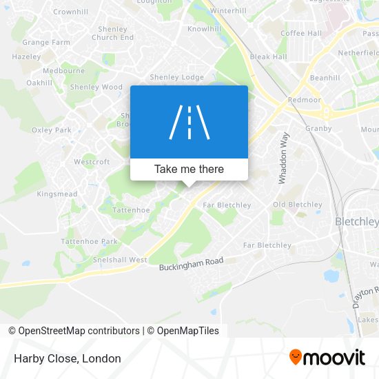 Harby Close map