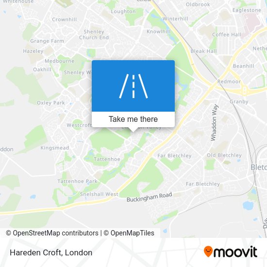 Hareden Croft map