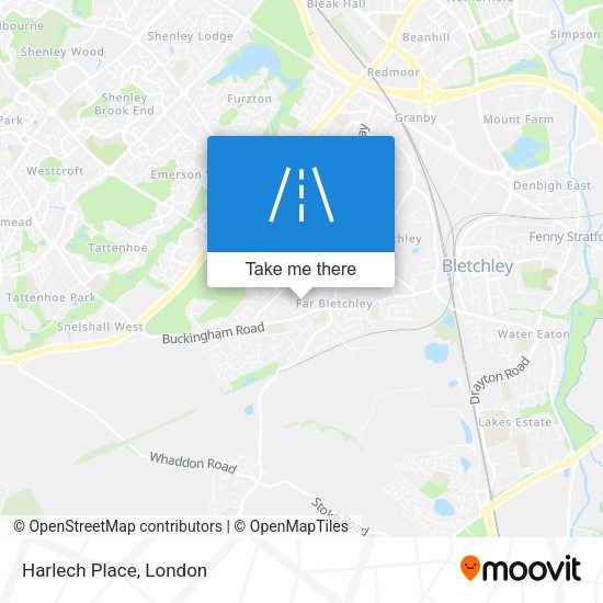 Harlech Place map