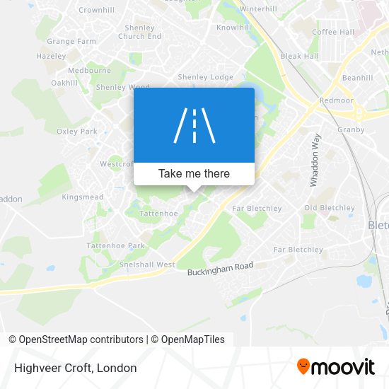 Highveer Croft map