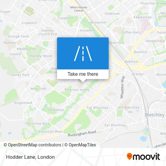 Hodder Lane map