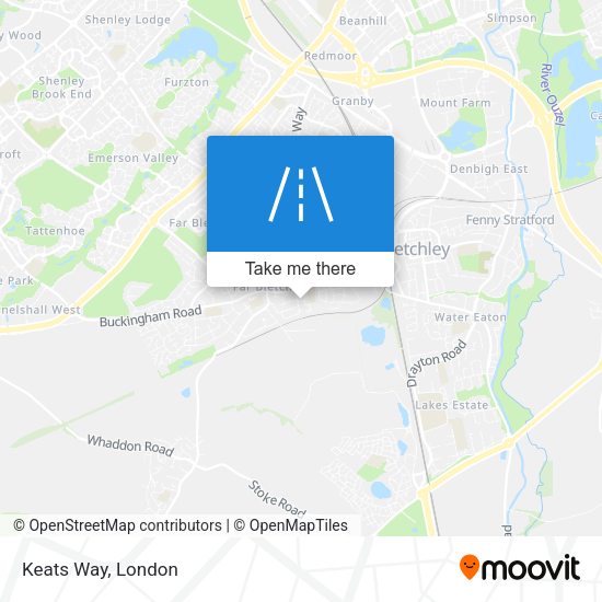 Keats Way map