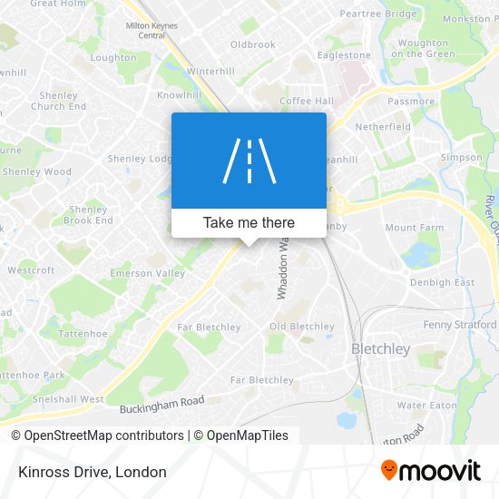 Kinross Drive map