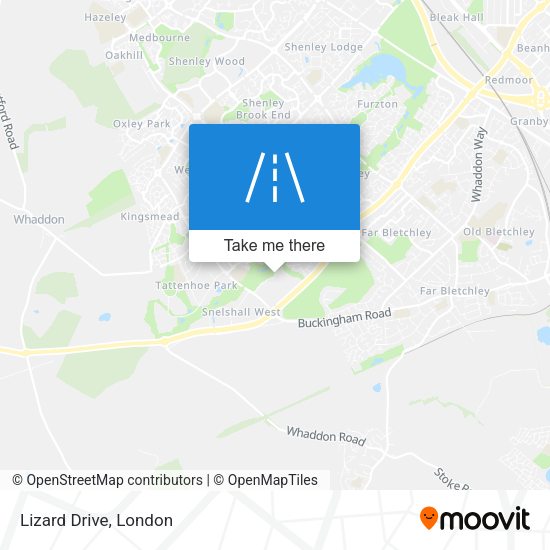 Lizard Drive map