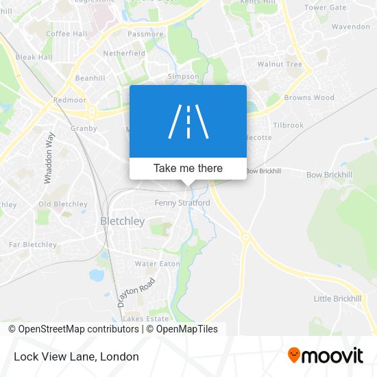 Lock View Lane map