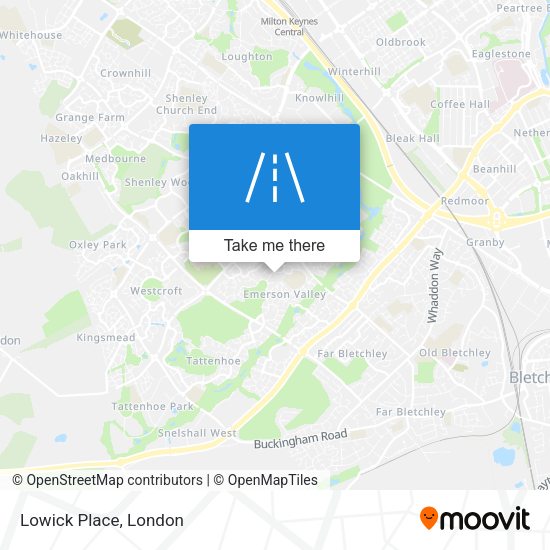 Lowick Place map
