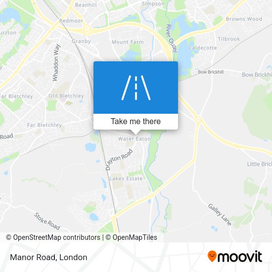 Manor Road map