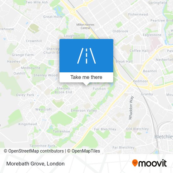 Morebath Grove map