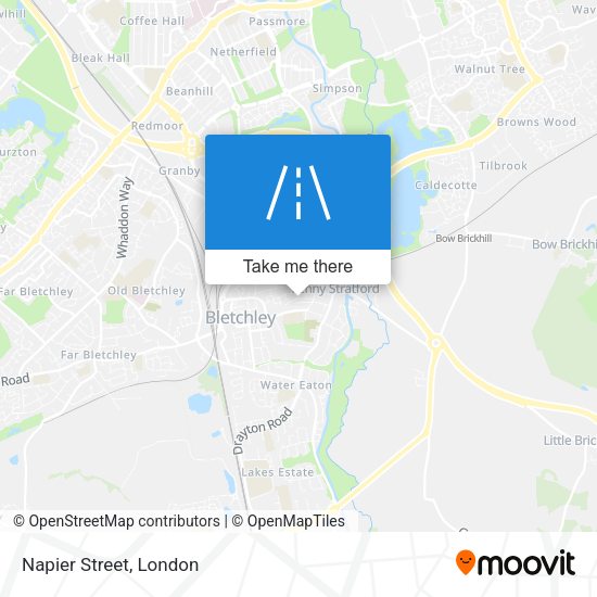 Napier Street map