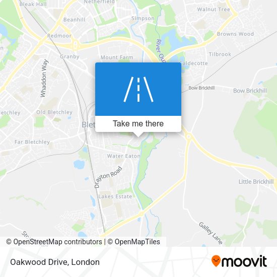 Oakwood Drive map