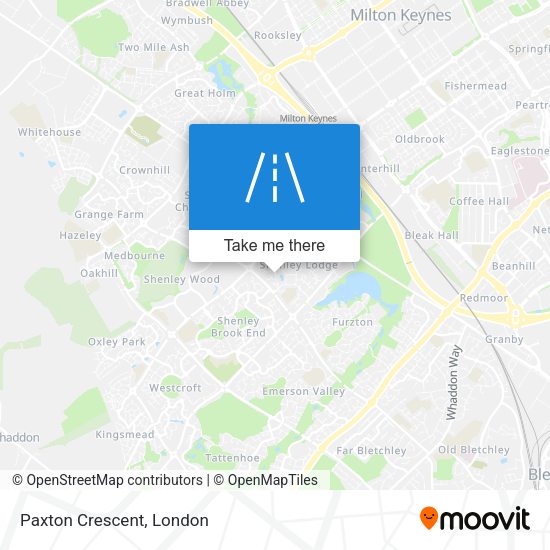 Paxton Crescent map
