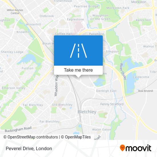Peverel Drive map